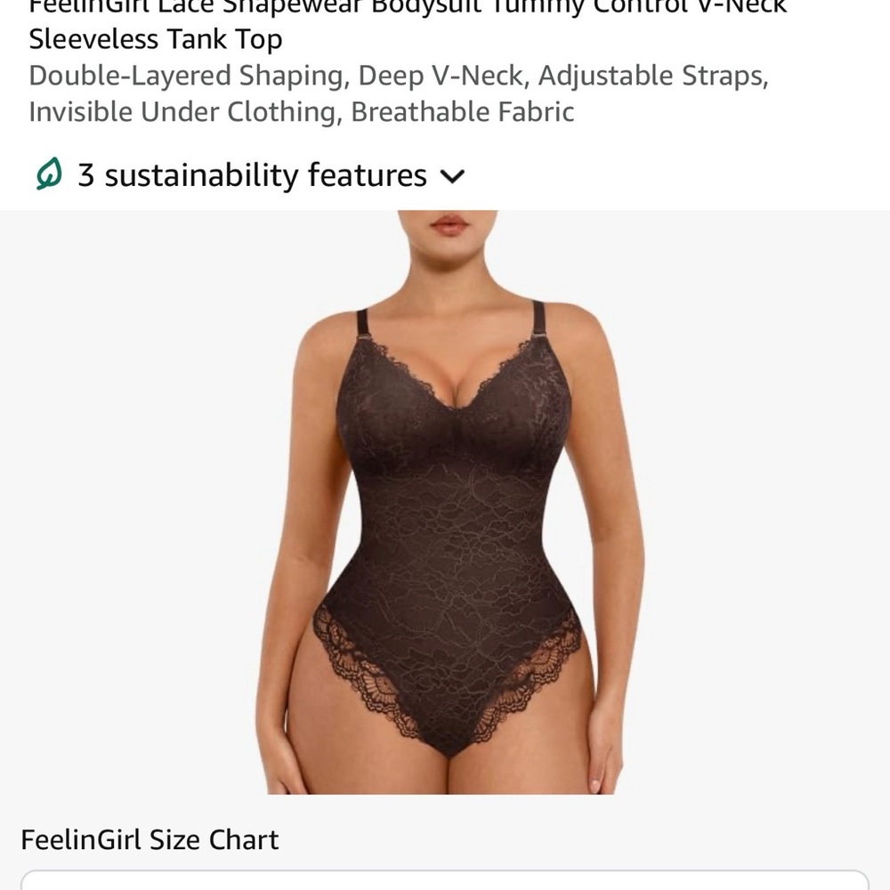 NWT- XL
Bodysuit Tummy Control V-Neck Sleeveless Tank Top